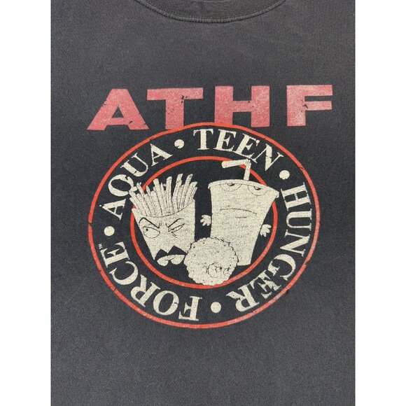 Rare Vintage Y2K Aqua Teen Hunger Force Cartoon Network Adult Swim Black Promo - Picture 3 of 7